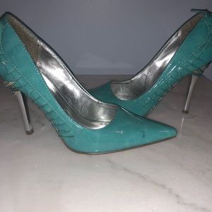 Turquoise heels
